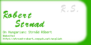 robert strnad business card